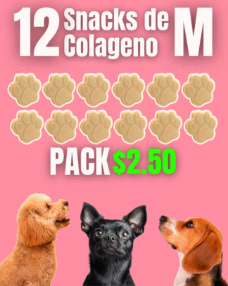 Gomas de colageno (12 uds.) Perro pequeño o gato