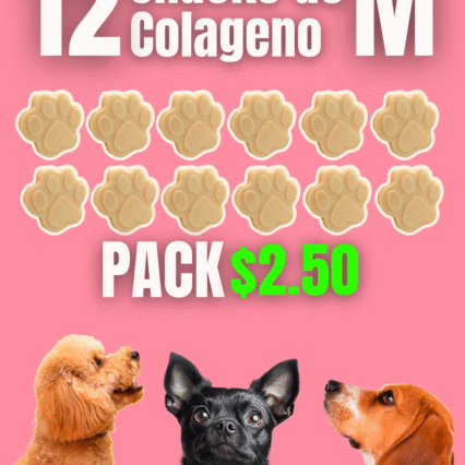 Gomas de colageno (12 uds.) Perro pequeño o gato